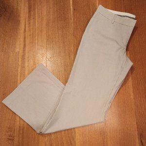 Express Editor Fit Beige Gray Striped Dress Pants - Size 10